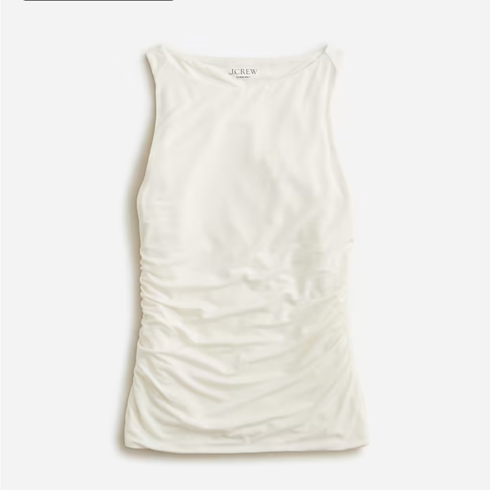 J Crew Form Knit Shell Tank Top Ivory Small NWT - Picture 9 of 9
